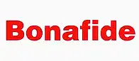 bonafide